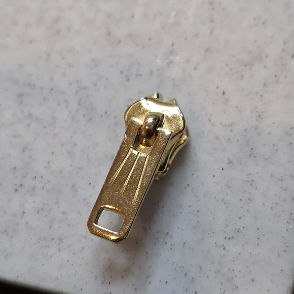 Vintage Zipper Pull Earrings - Picture 3 of 5